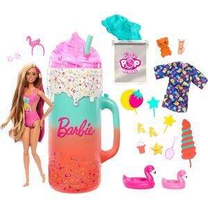 Barbie Pop Reveal Rise & Surprise Gift Set  Scented Doll Squishy Pet NWT